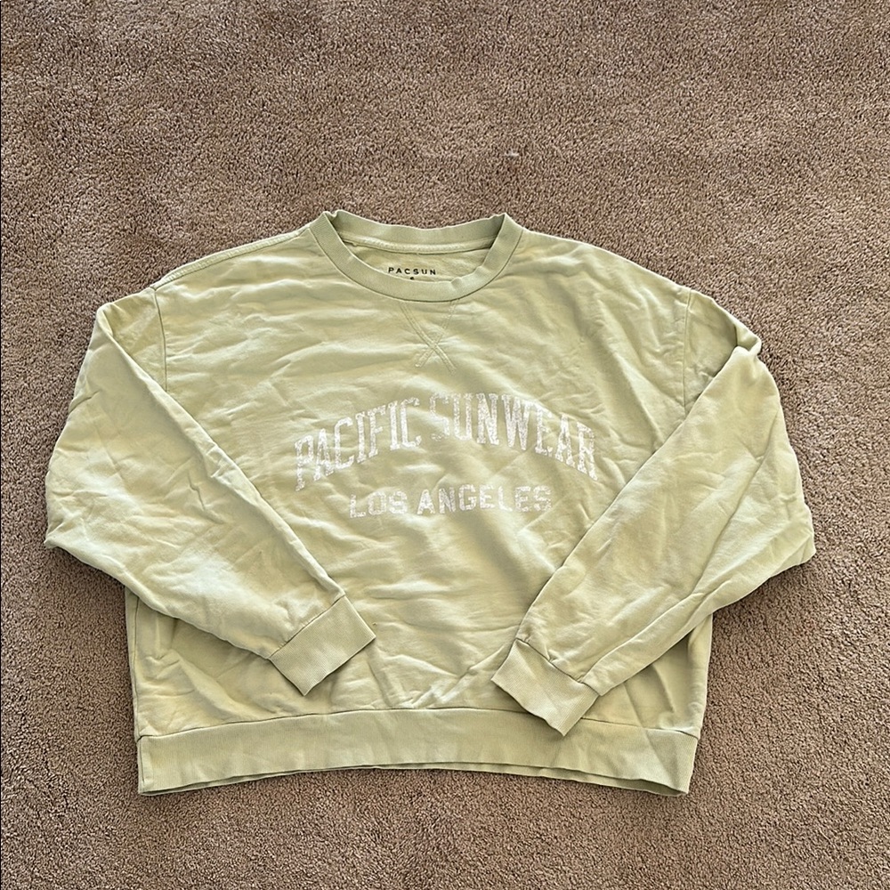 PacSun Oversized Olive Green Women’s Sweatshirt
